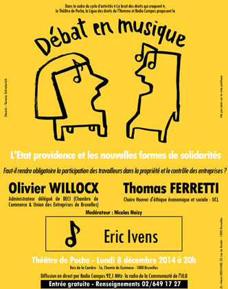 Débat en musique le lundi 8 décembre à  20h