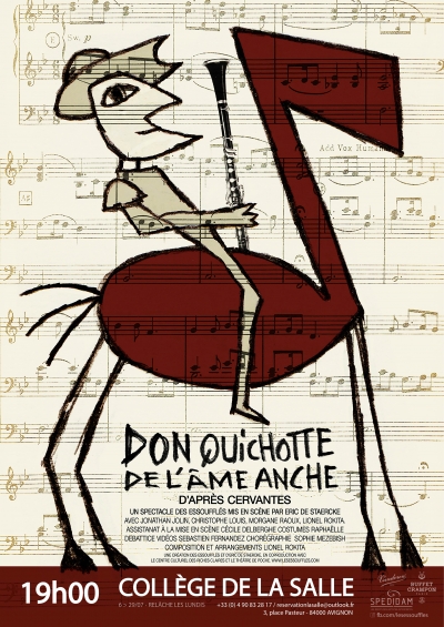 Affiche — Don Quichotte (de l'âme Anche) Avignon